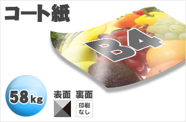 B4サイズ/コート58kg/片面一色