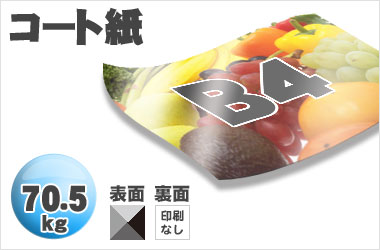 B4サイズ/コート70.5kg/片面一色