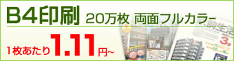 B4印刷 20万枚 両面フルカラー