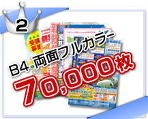 2位：B4／両面フルカラー／70,000部