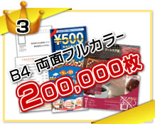 3位：B4／両面フルカラー／200,000部